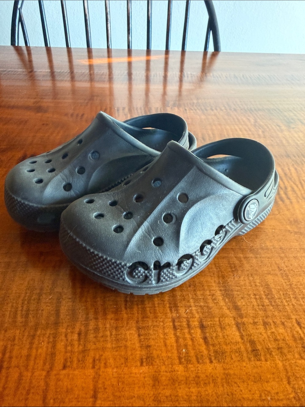 Toddler Black Classic Comfort Clogs sz 10